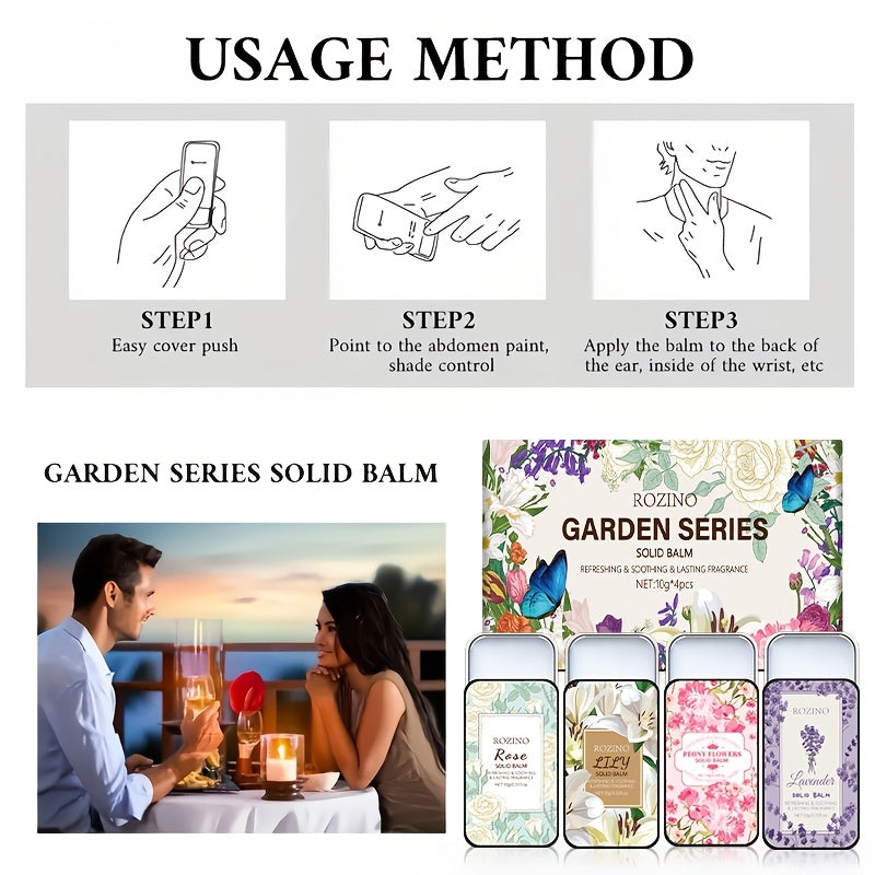 Perfume Sólido (Kit contendo 4 Unidades)