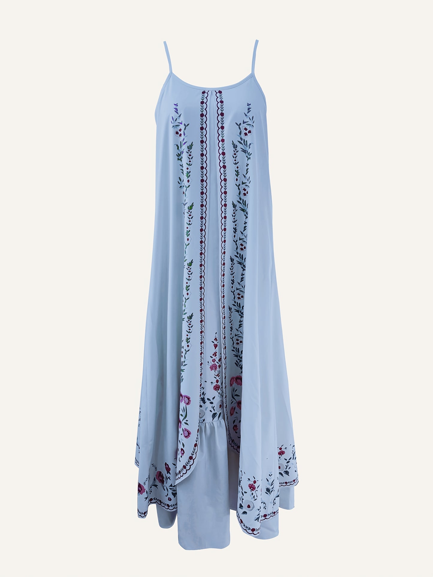 Vestido Maxi com Estampa Floral
