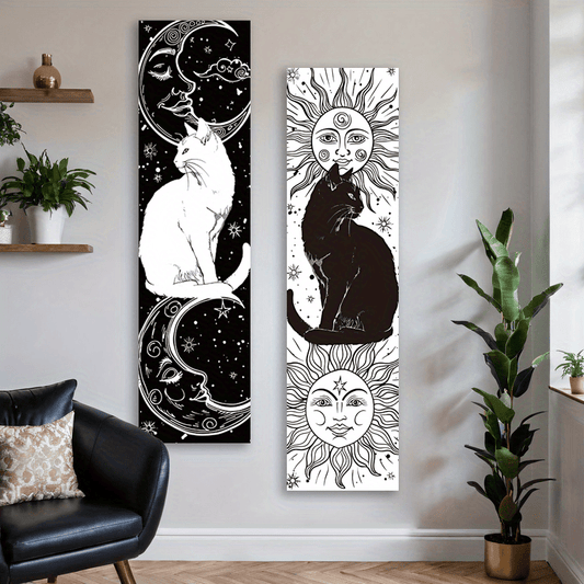 Conjunto em tapeçaria (Sol e Lua)