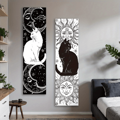 Conjunto em tapeçaria (Sol e Lua)
