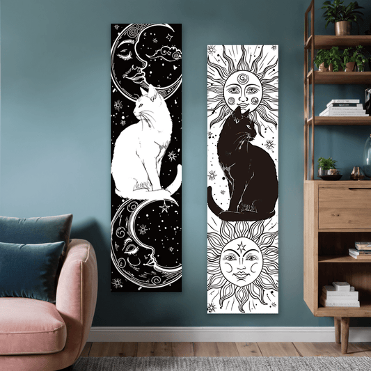 Conjunto em tapeçaria (Sol e Lua)