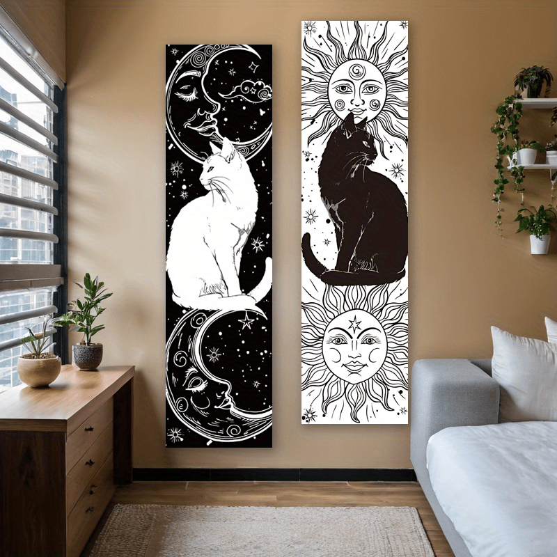 Conjunto em tapeçaria (Sol e Lua)
